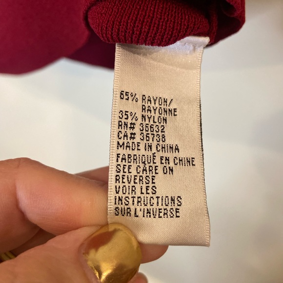 Attitude Burgundy Sleeveless Top - Picture 4 of 4